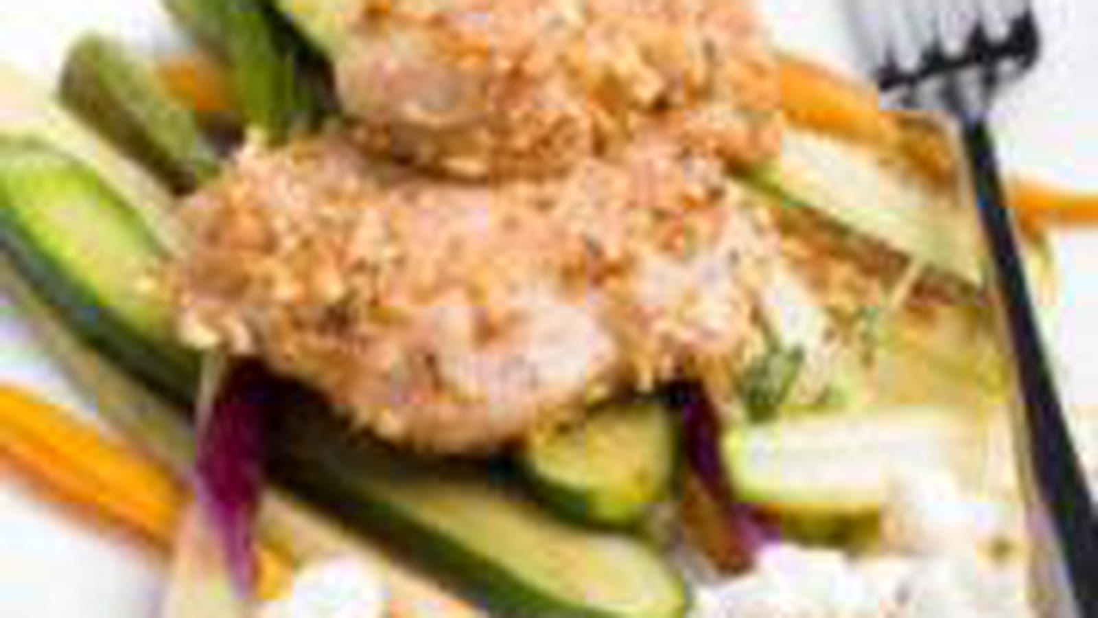 Croustillant de ris de veau au pop-corn