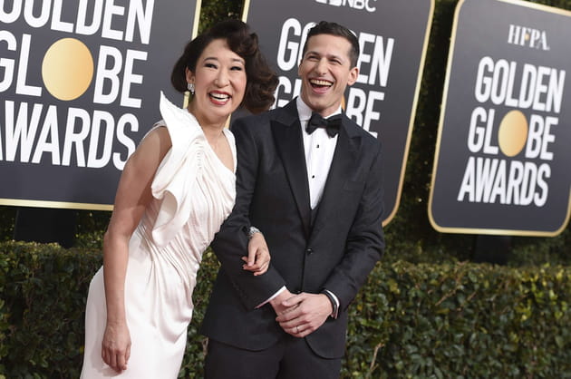 Sandra Oh aux bras d'Andy Samberg