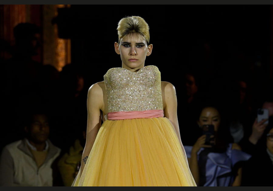 La coiffure punk de Viktor and Rolf