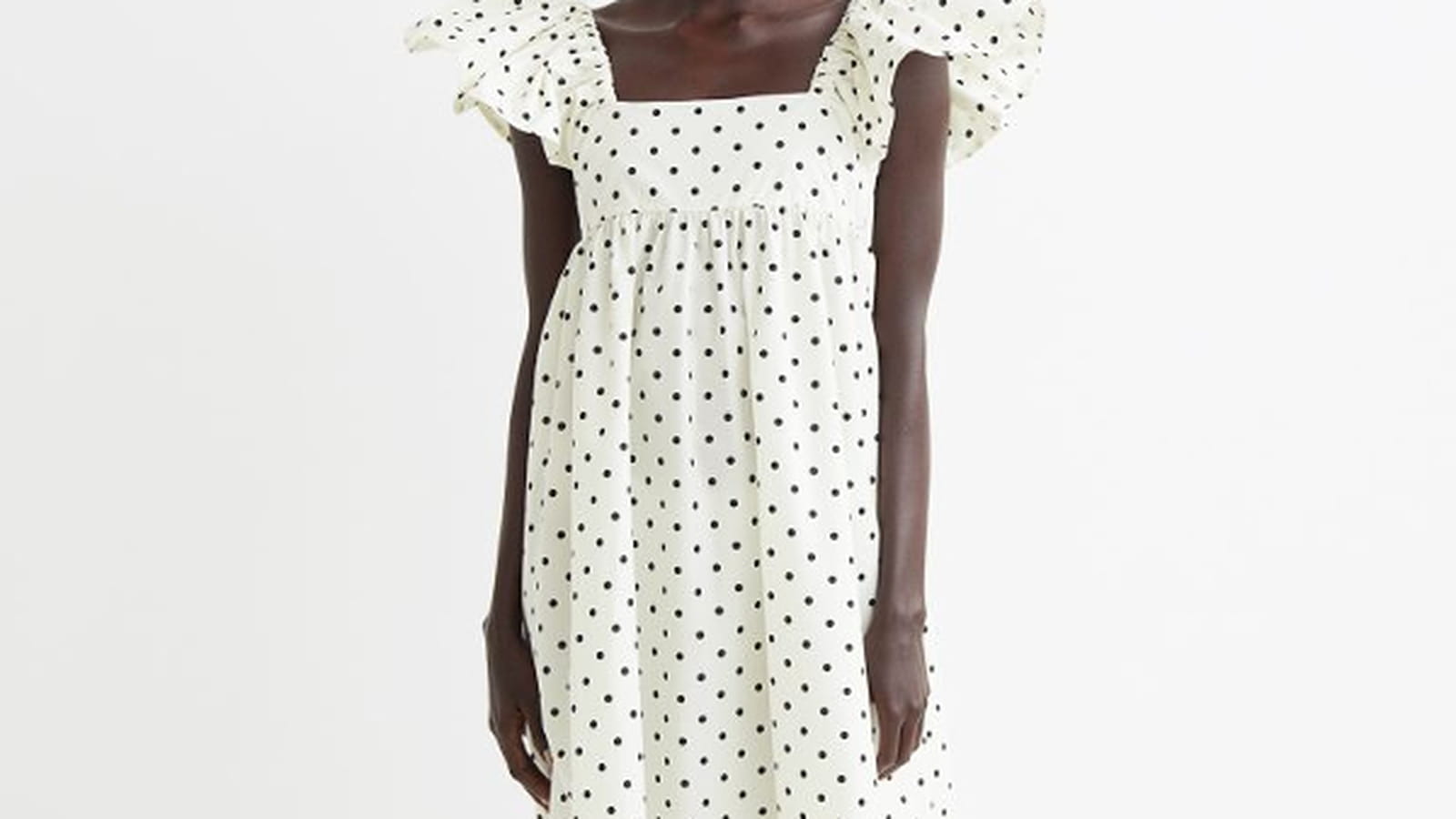 Robe à encolure carrée 