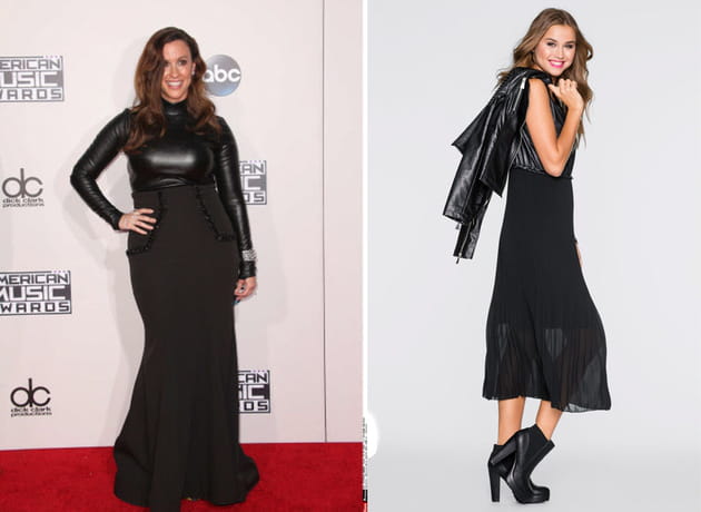 Alanis Morissette : une robe longue en cuir