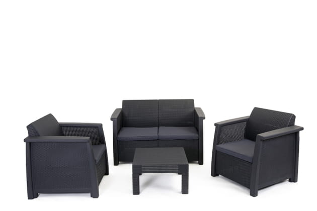 Salon de Jardin gris anthracite de Camif