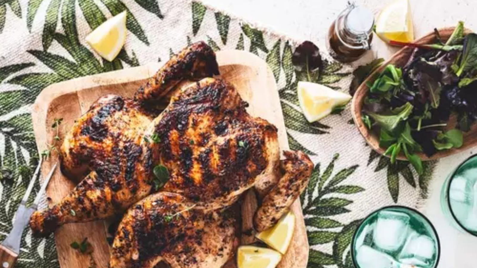 Poulet Fermier d’Auvergne Crapaudine au Barbecue