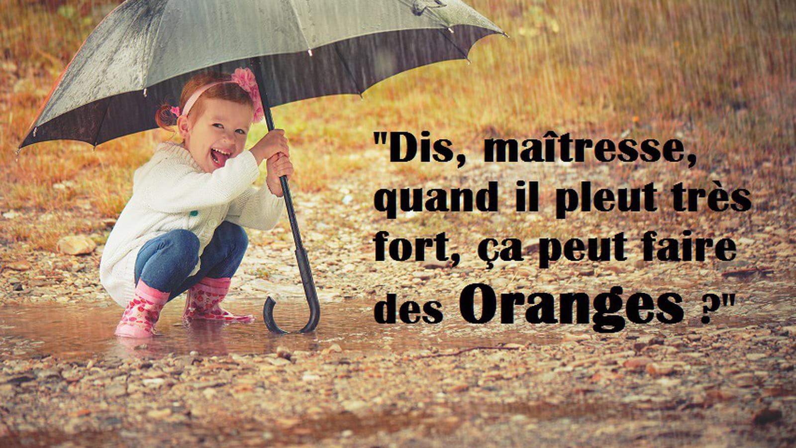 Les enfants et la pluie