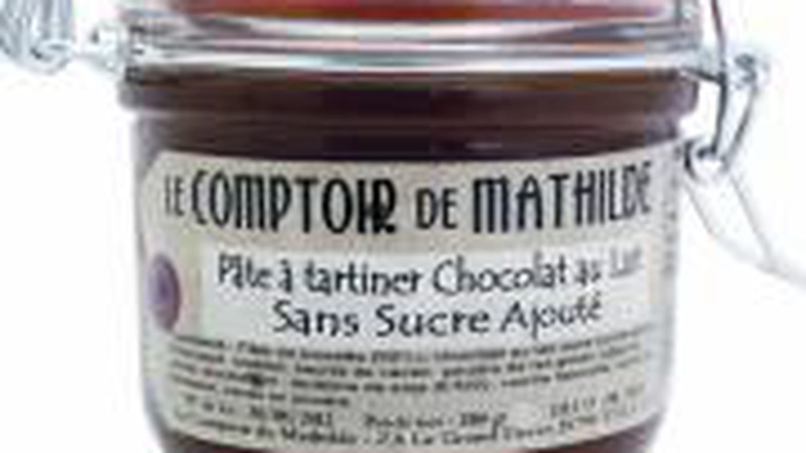 Pâte à tartine sans sucre ajouté du Comptoir de Mathilde