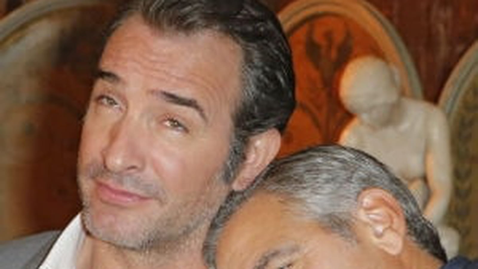 Jean Dujardin et George Clooney 