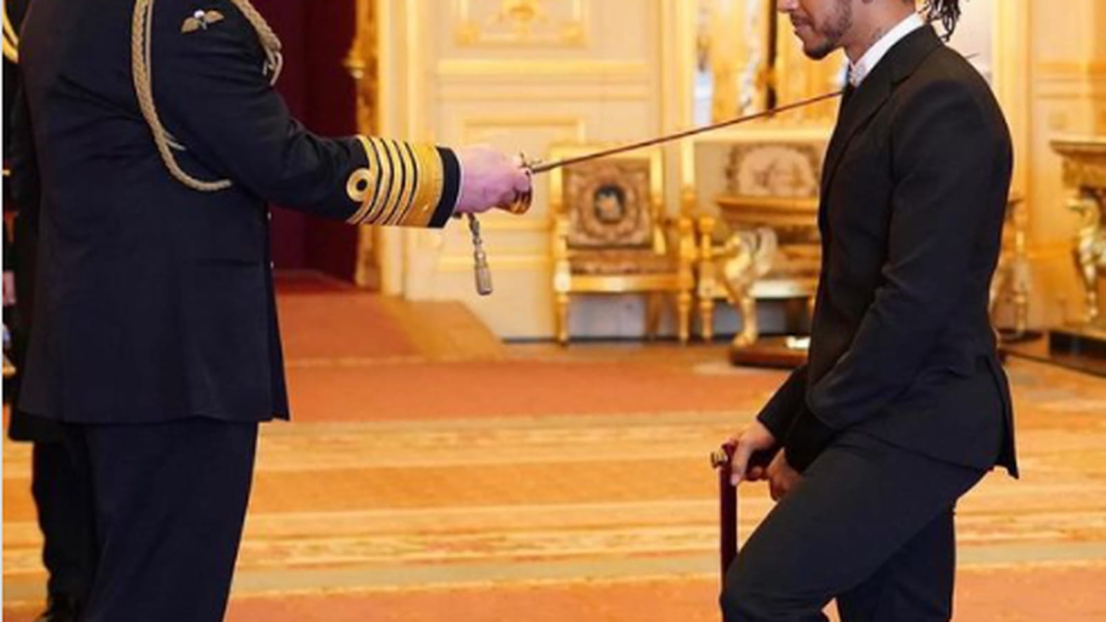 Prince Charles et Lewis Hamilton