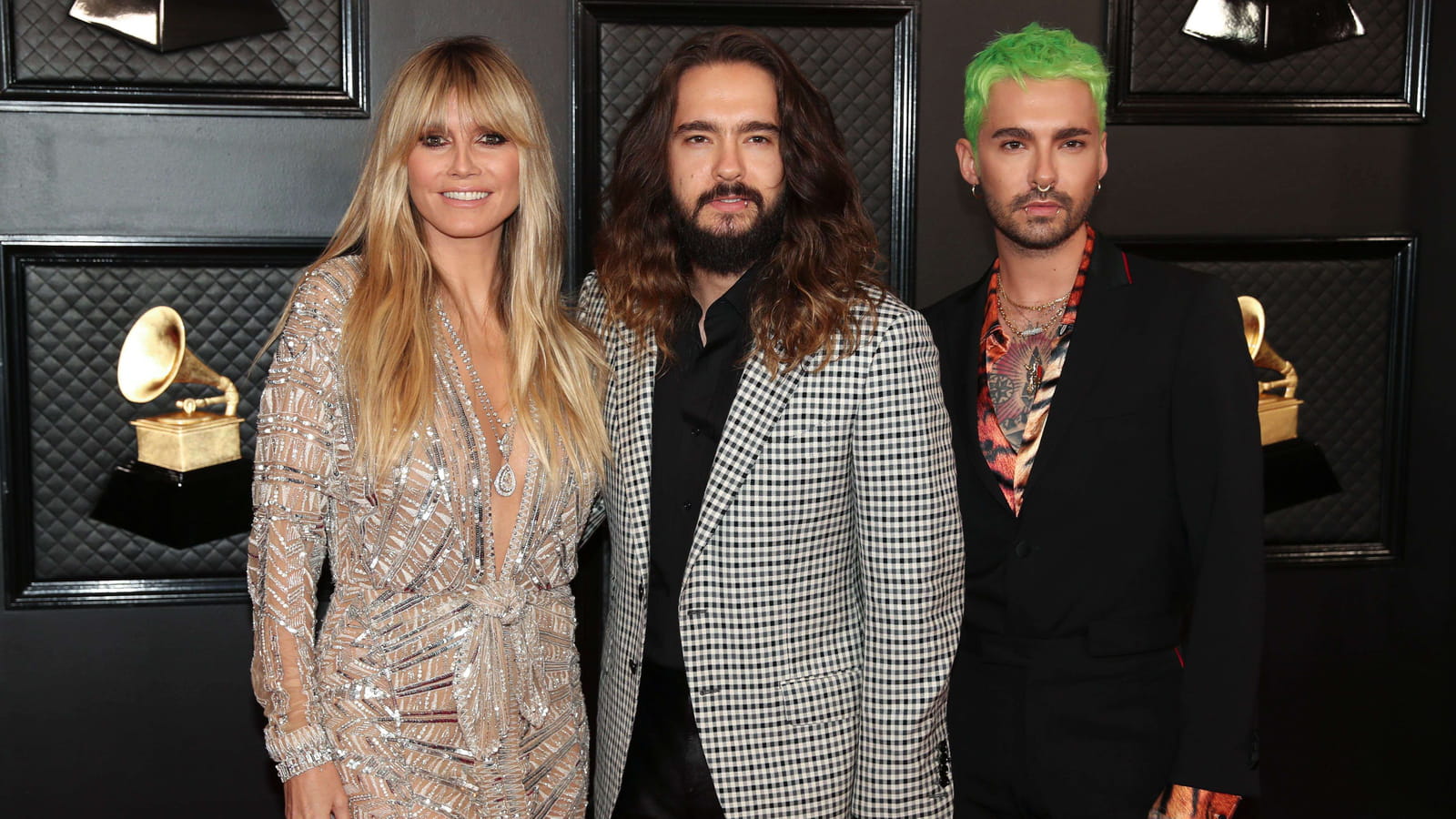 Heidi Klum, Tom Kaulitz et Bill Kaulitz