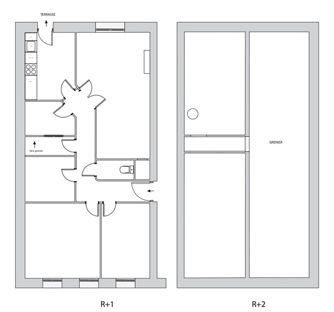Le plan avant travaux