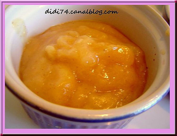 Recette de Compote pommebananecannelle la recette facile