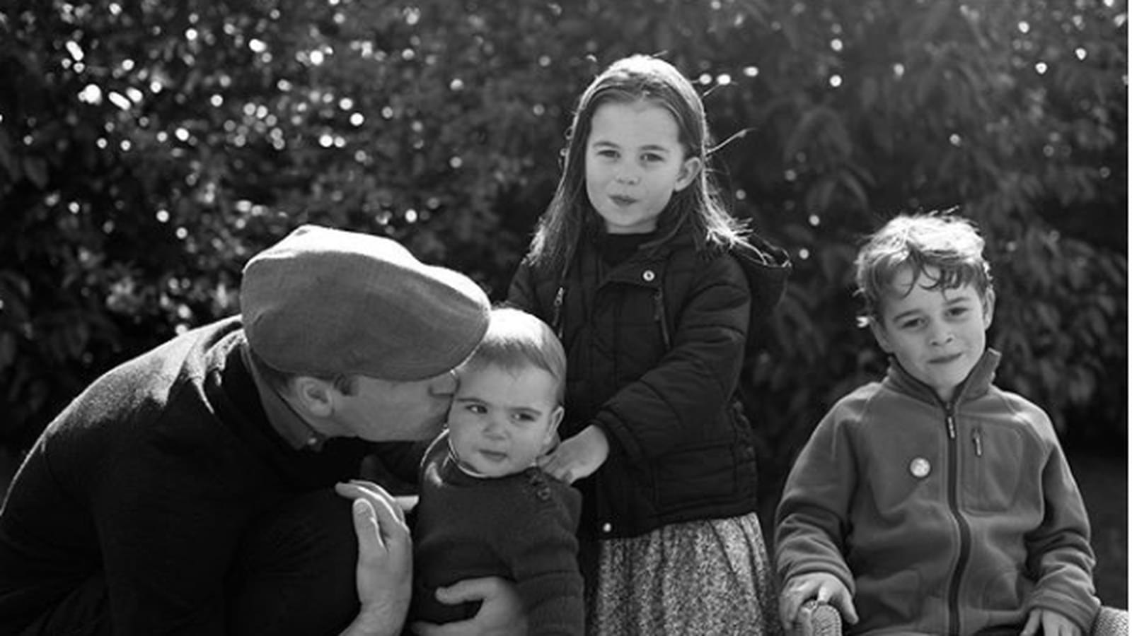 William, Louis, Charlotte et George