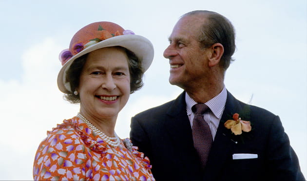 Le couple royal en 1977&nbsp;lors d'une visite &agrave; Fidji