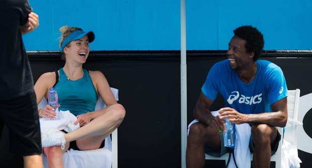 Le tennisman Gael Monfils et sa petite amie Elina Svitolina