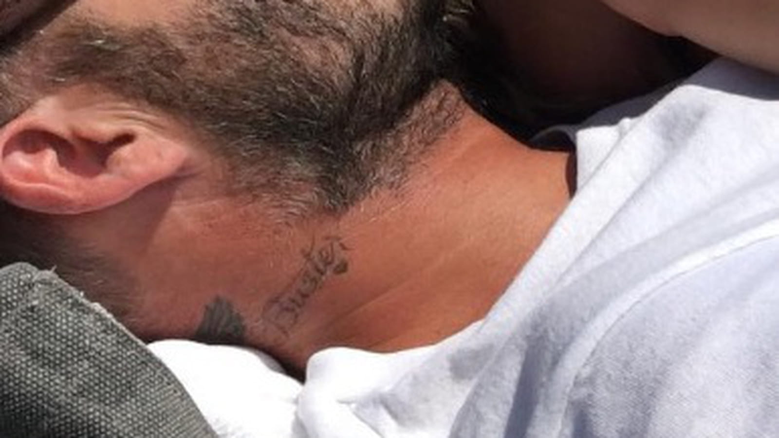David Beckham et sa fille, Harper 