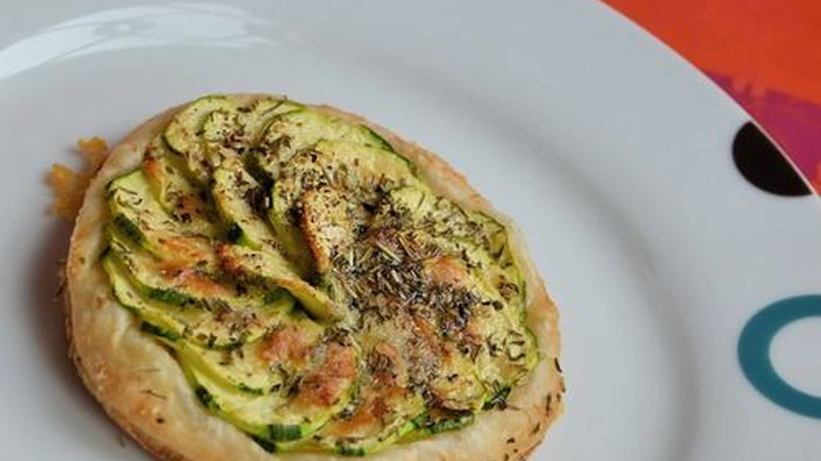 Tartelette fine à la courgette