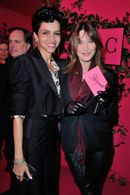 Farida Khelfa et Carla Bruni-Sarkozy, proches au défilé Schiaparelli
