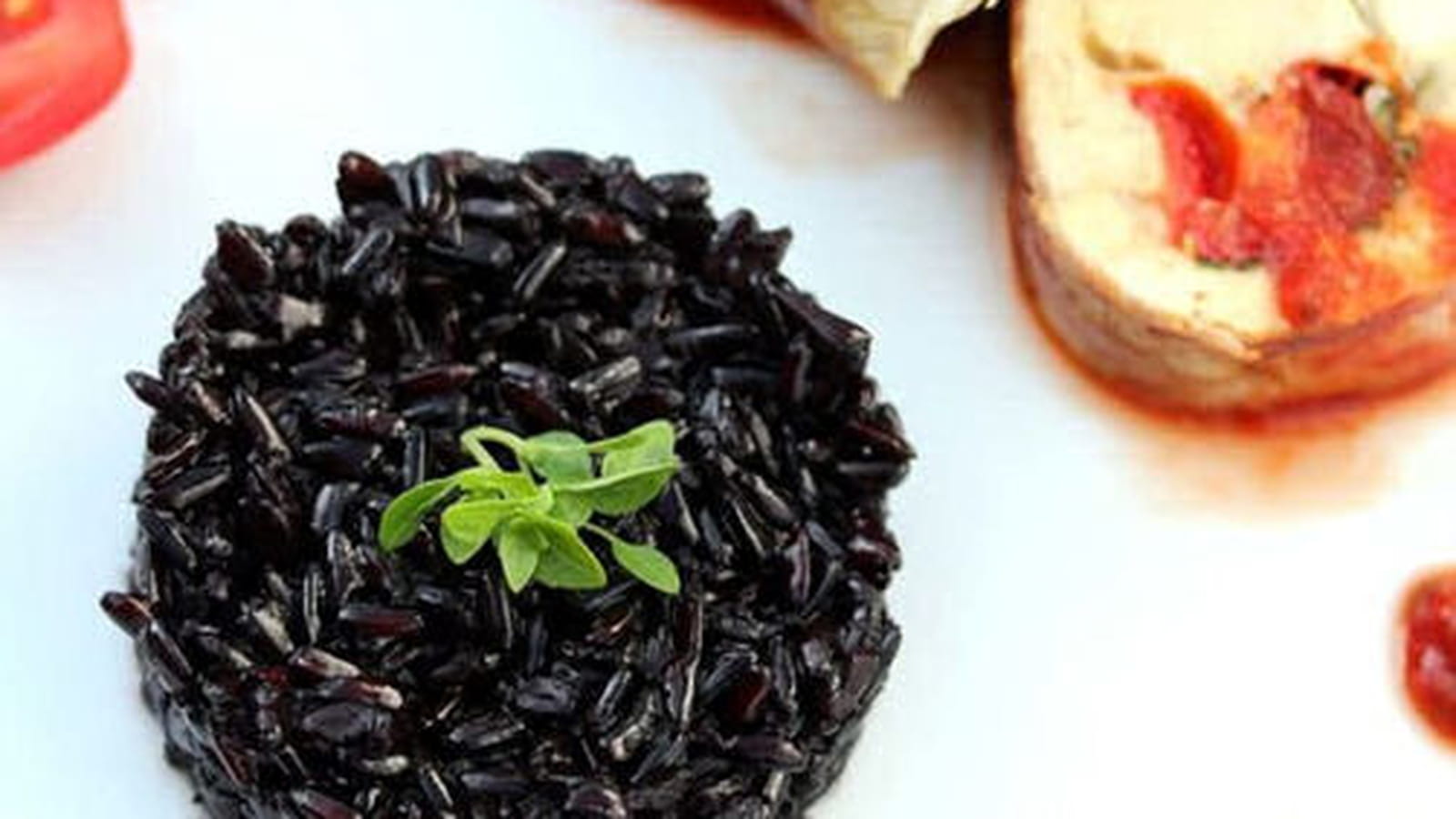 Ballotines de volaille fermier et risotto de riz vénéré
