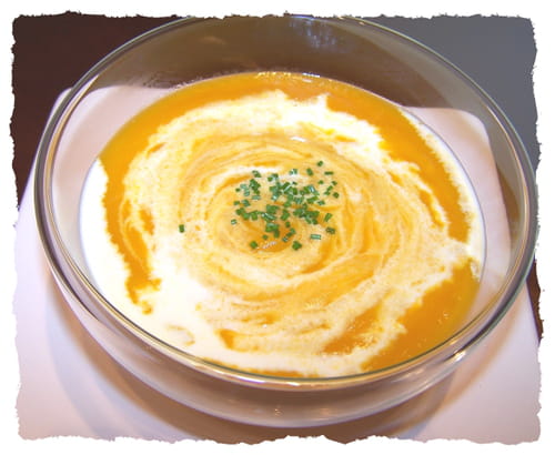 Velouté de carottes, gingembre et citronnelle