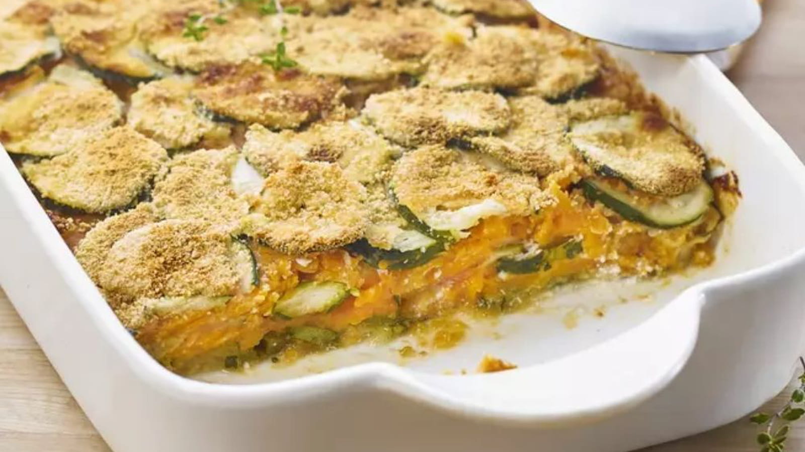 Gratin courgette et patate douce