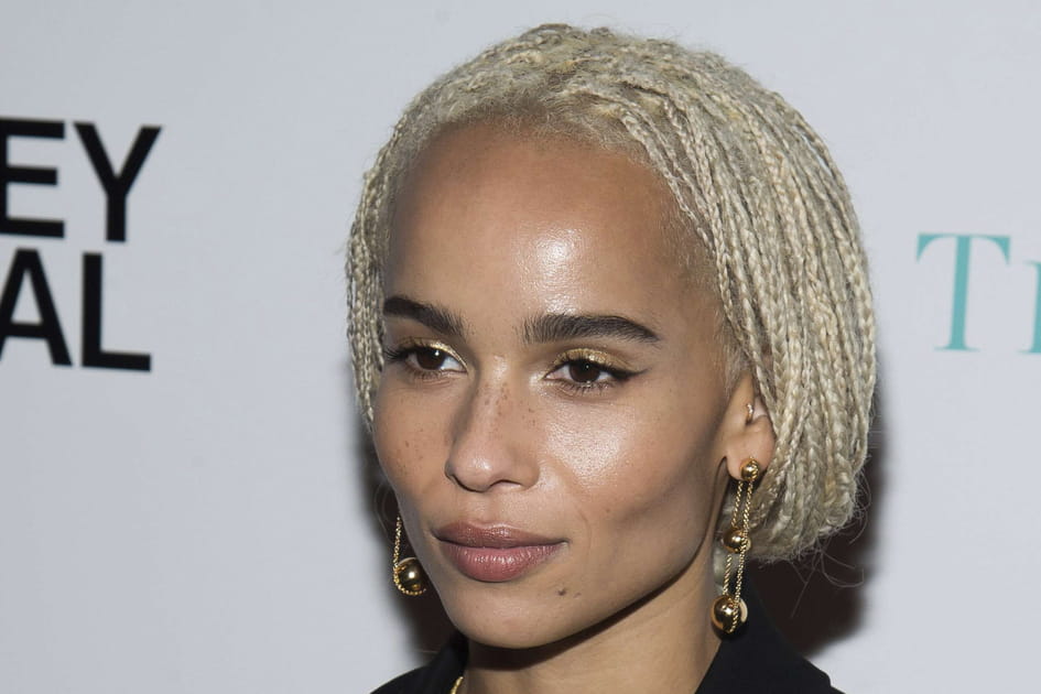 Le chignon bas blond de Zo&euml; Kravitz