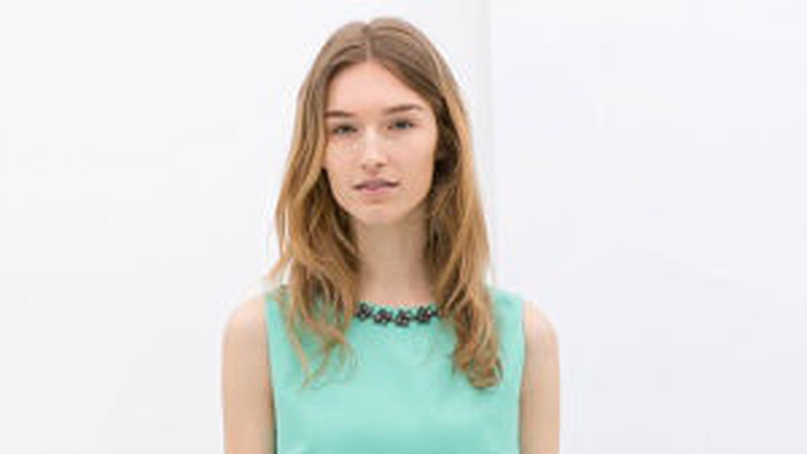 Robe vert d'eau de Zara