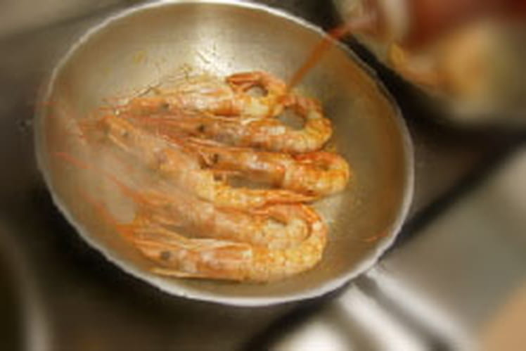 Recette De Gambas Flambees A La Creme De Paprika