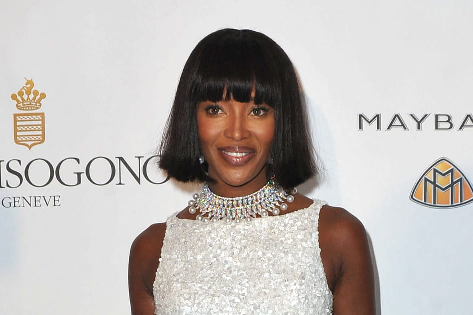 Le carr&eacute; r&eacute;tro de Naomi Campbell