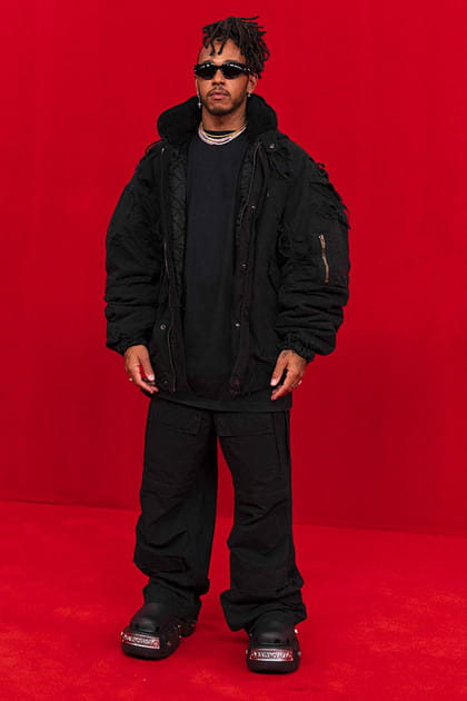 Lewis Hamilton au d&eacute;fil&eacute; Balenciaga