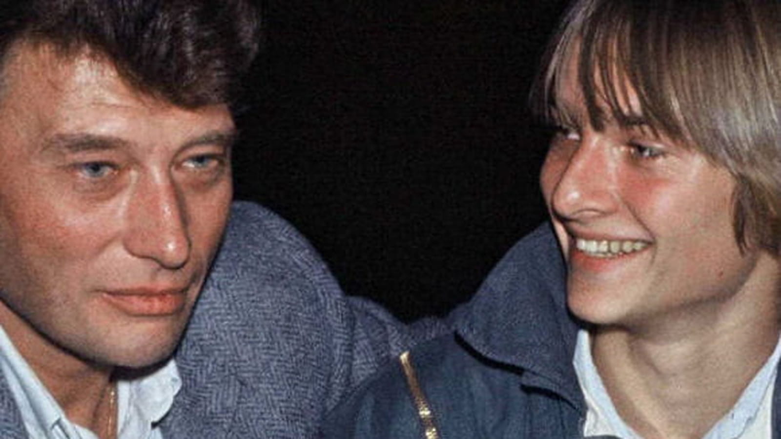 Johnny Hallyday et David