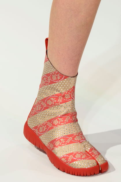 Les boots fendues du d&eacute;fil&eacute; Maison Margiela