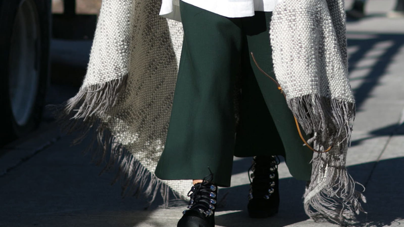 Le poncho plaid