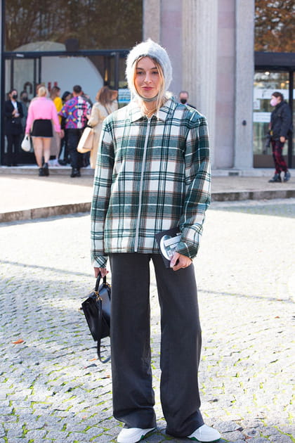 Camille Charriere au d&eacute;fil&eacute; Miu Miu