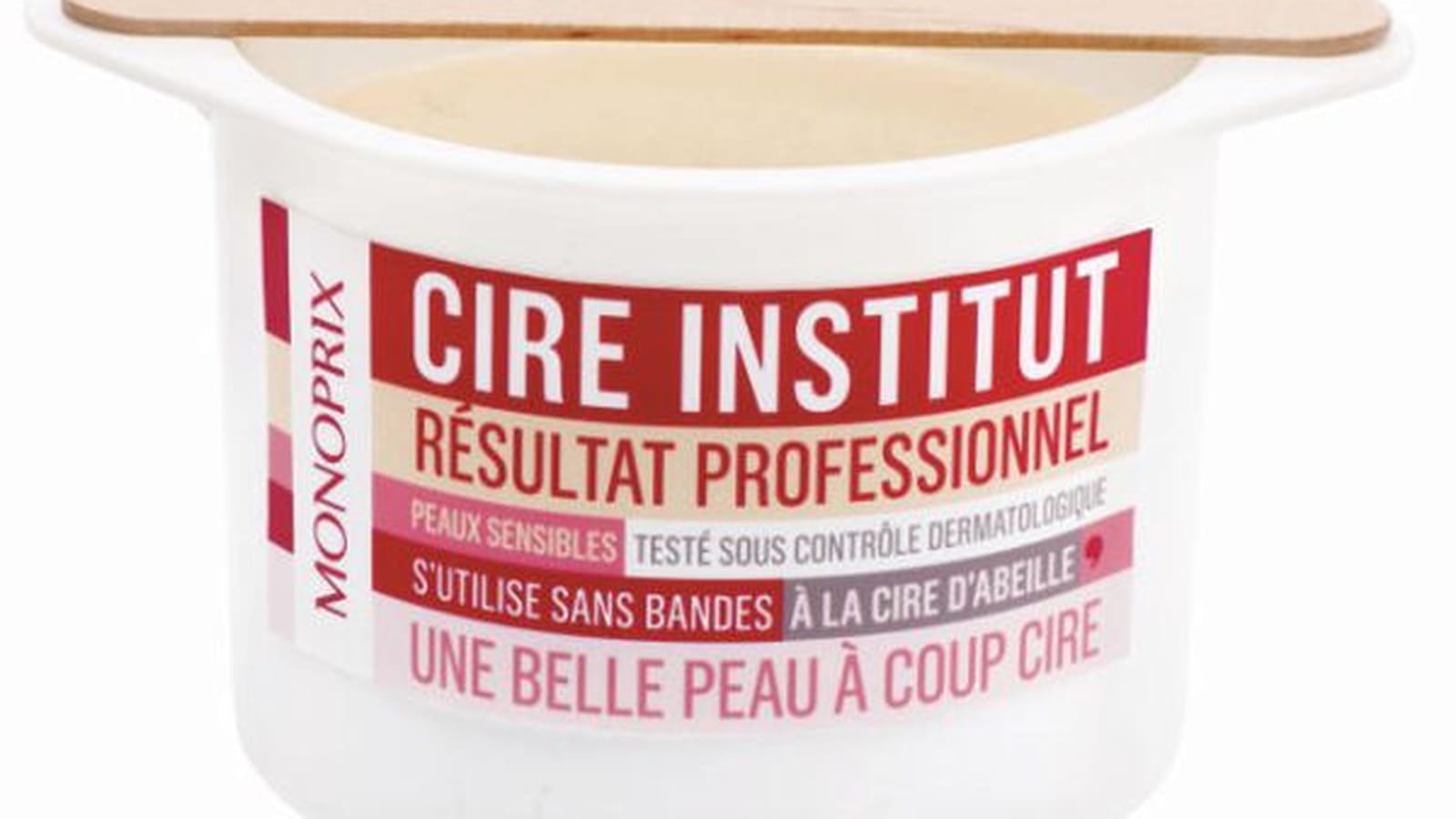 Cire institut, résultat professionnel Monoprix
