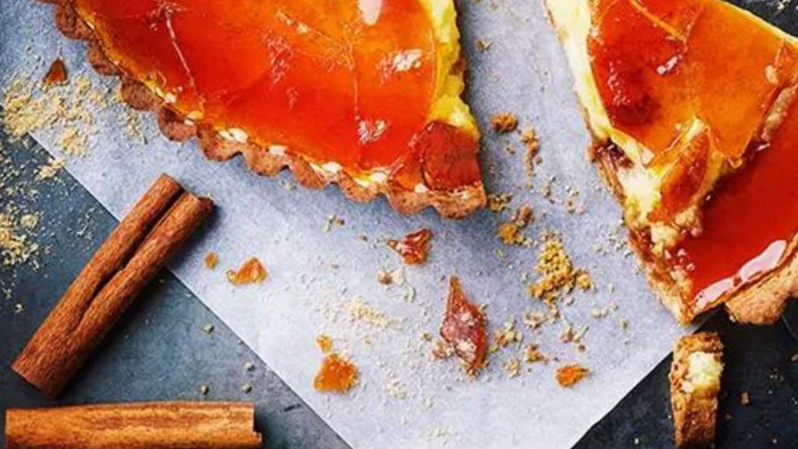 Tarte façon crème brûlée