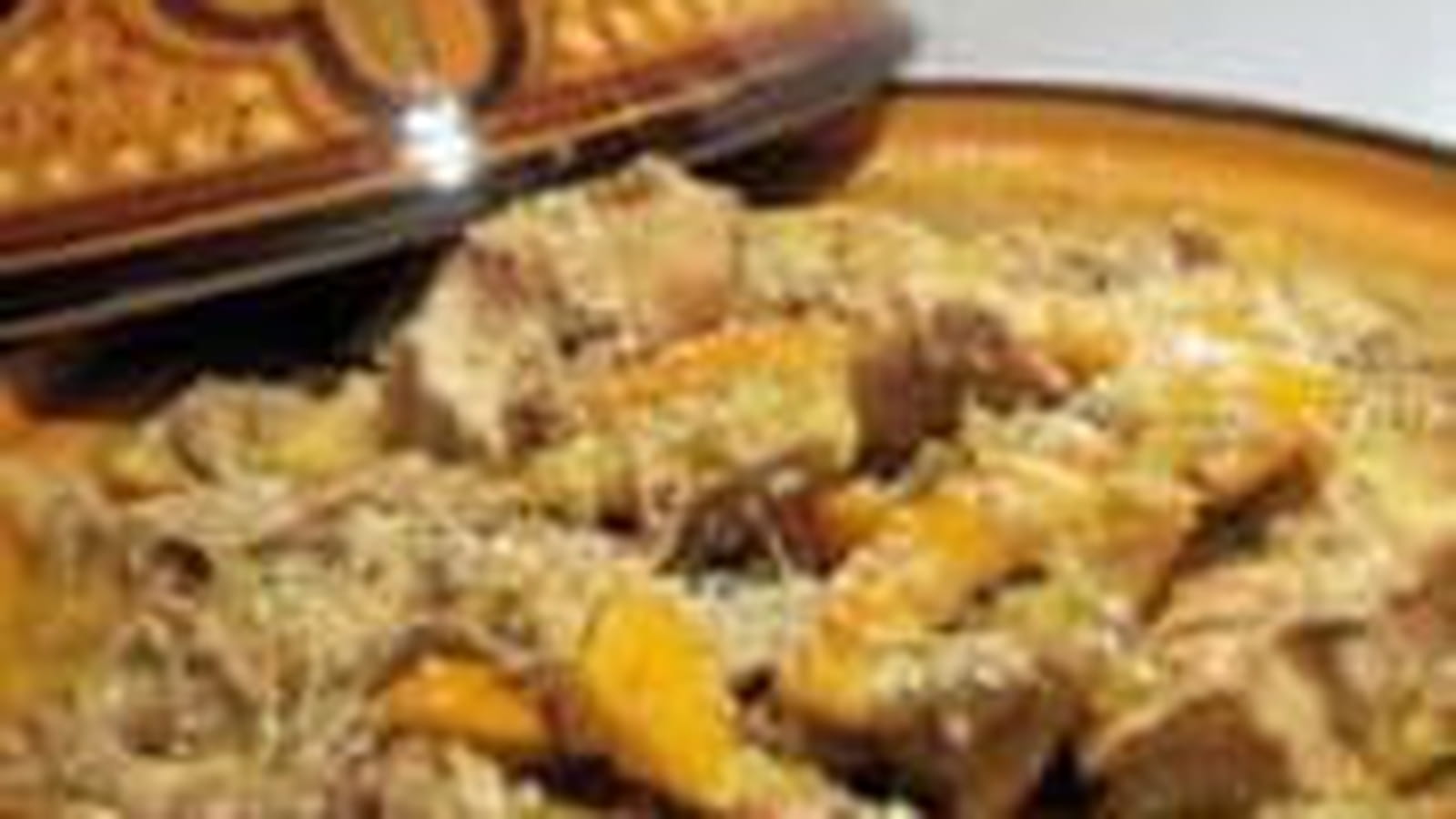 Tajine de poulet, fruits secs