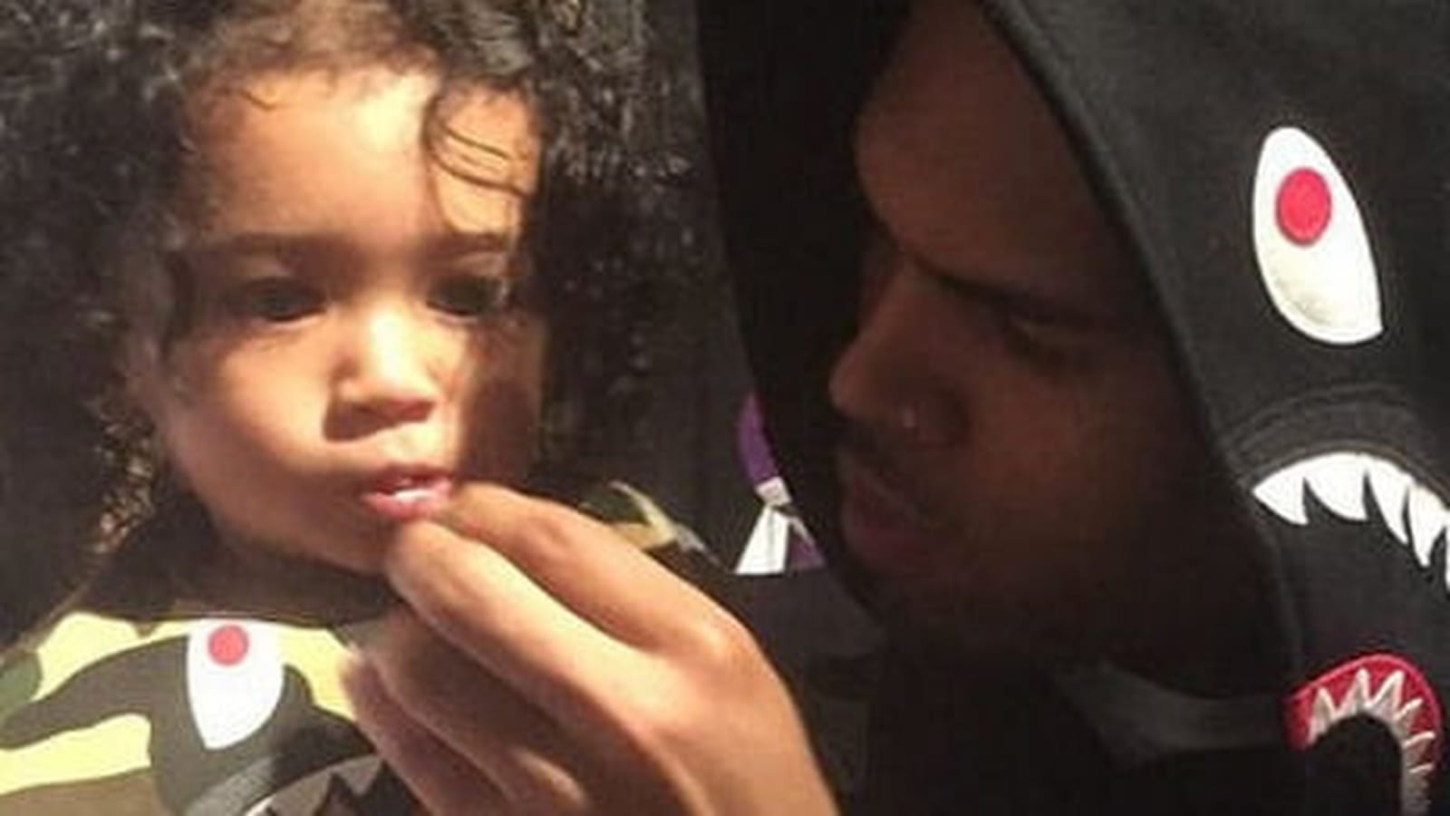 Chris Brown et sa fille Royalty