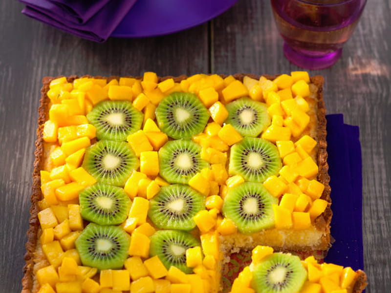 Recette De Tarte Kiwi Mangue Et Noix De Coco