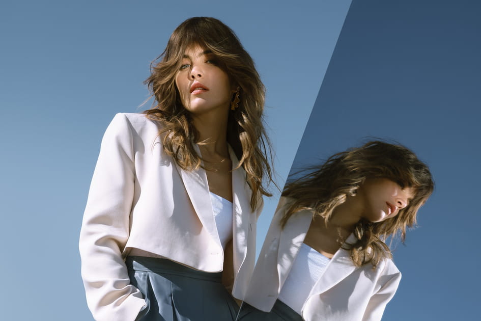 La coupe Shag mi-longue avec frange