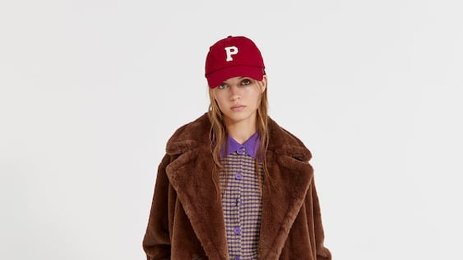 Manteau en fausse fourrure Pull & Bear