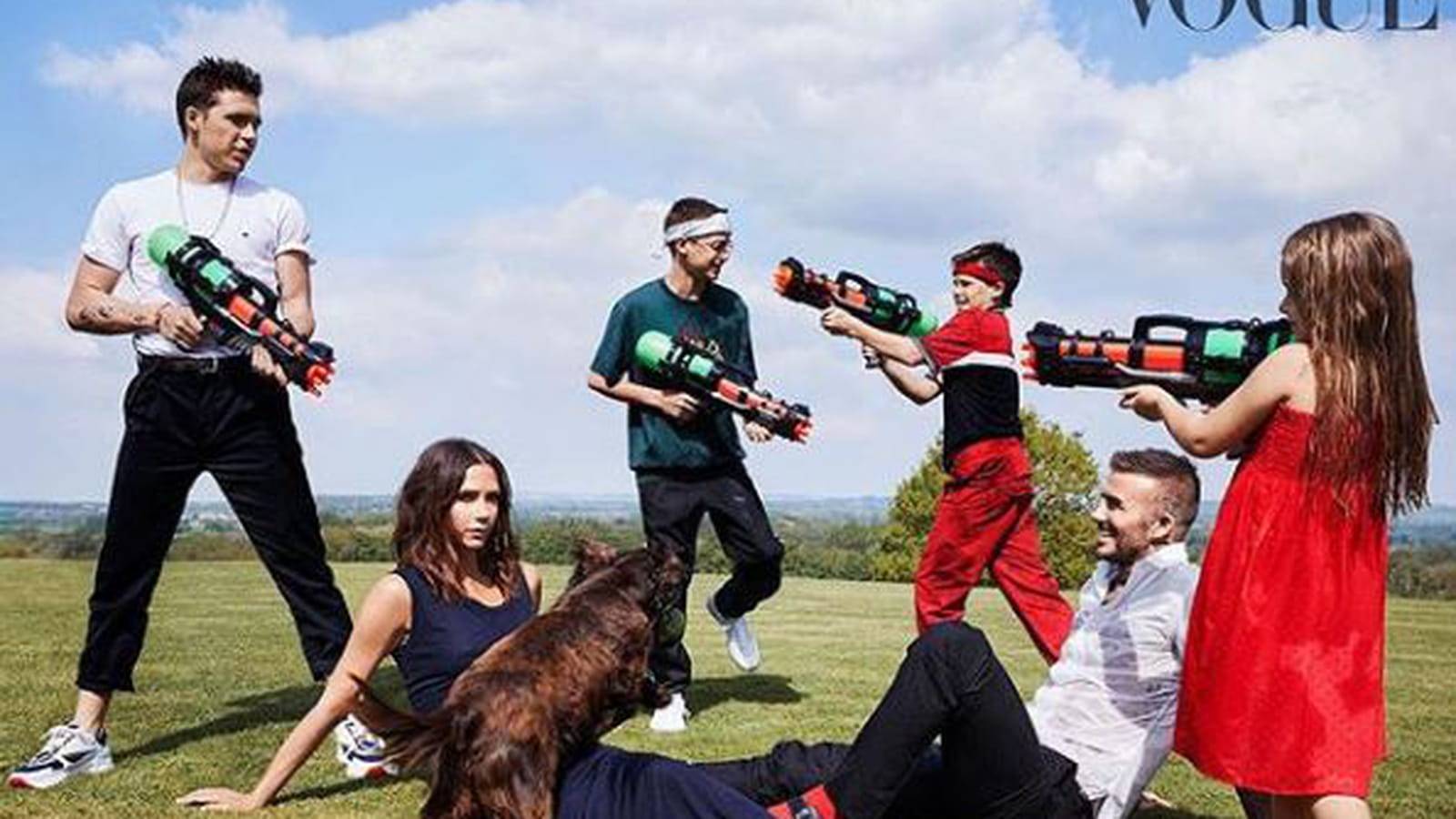 La famille Beckham