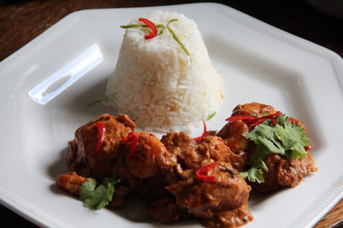Curry aux crevettes et au poulet