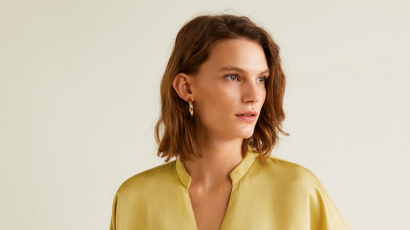 Blouse satinée