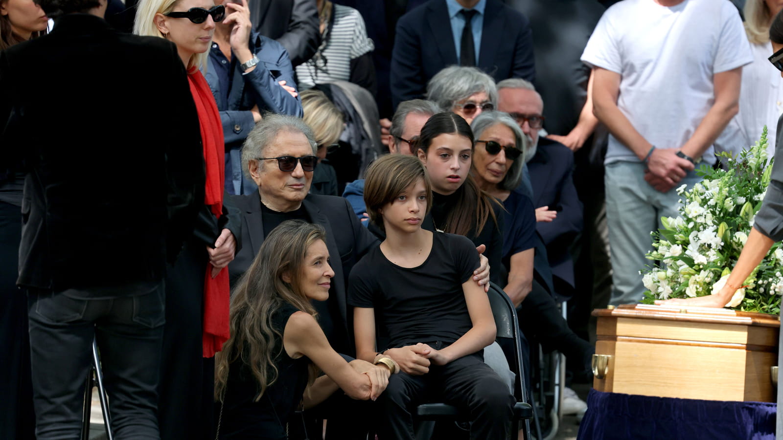 Michel Drucker et la famille de Françoise Coquet