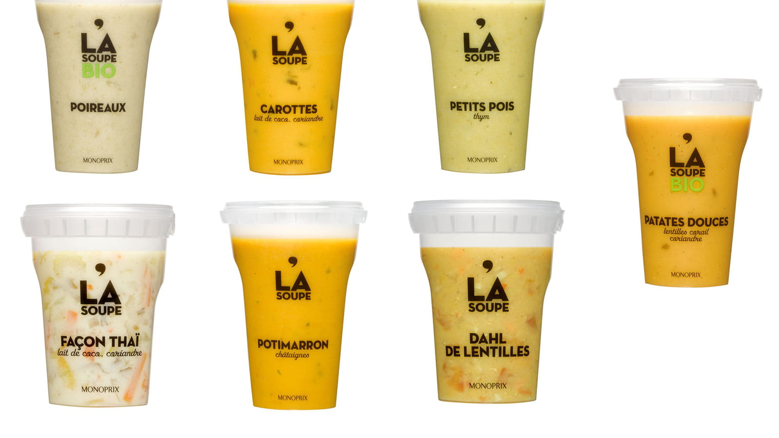 Les soupes individuelles de Monoprix