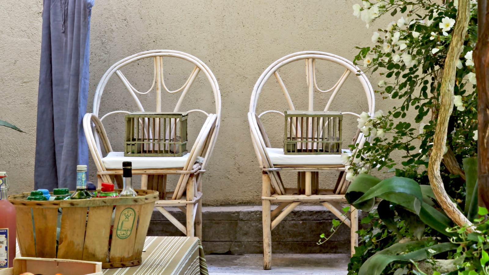 Sur la terrasse