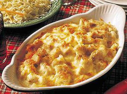 Gratin de pommes de terre à la dinde