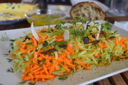 Duo de crudités à l'huile de nigelle