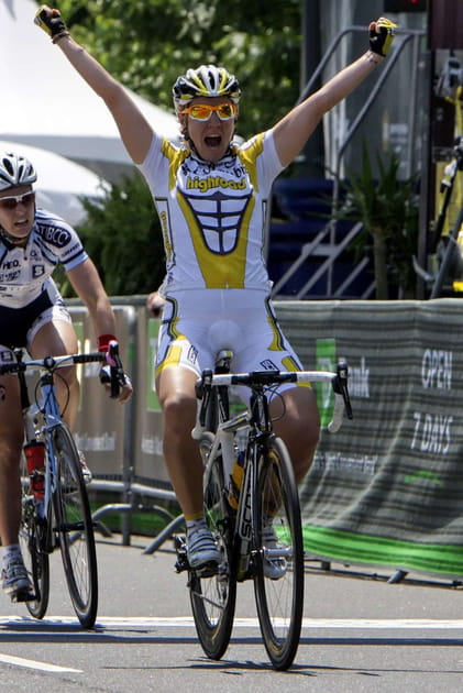 La cycliste Ina-Yoko Teutenberg &agrave; Philadelphie en 2009