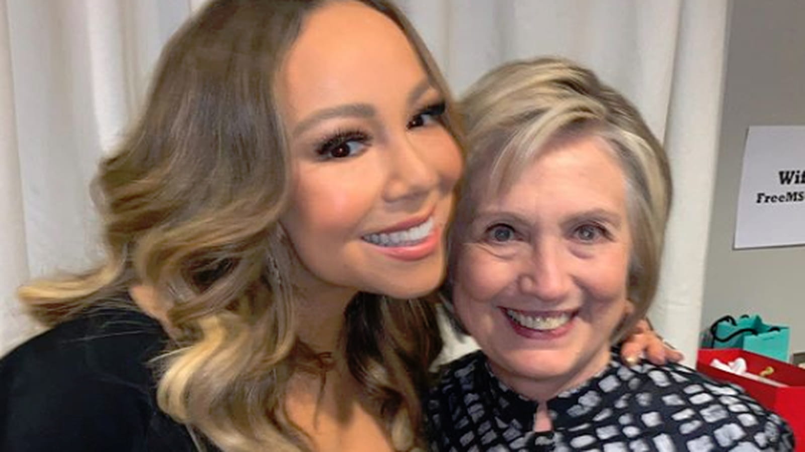 Mariah Carey et Hillary Clinton