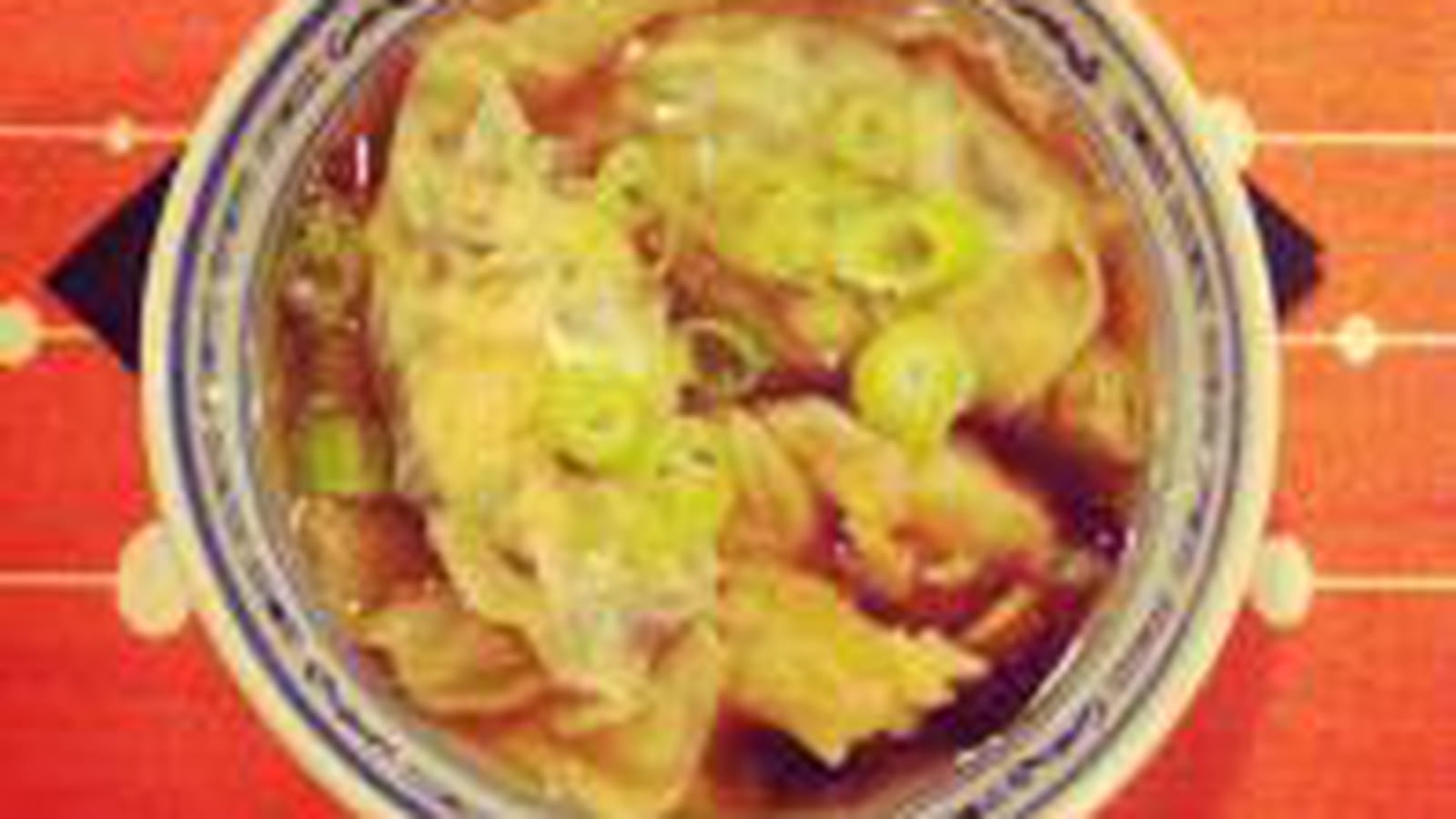 Bouillon de raviolis thaï